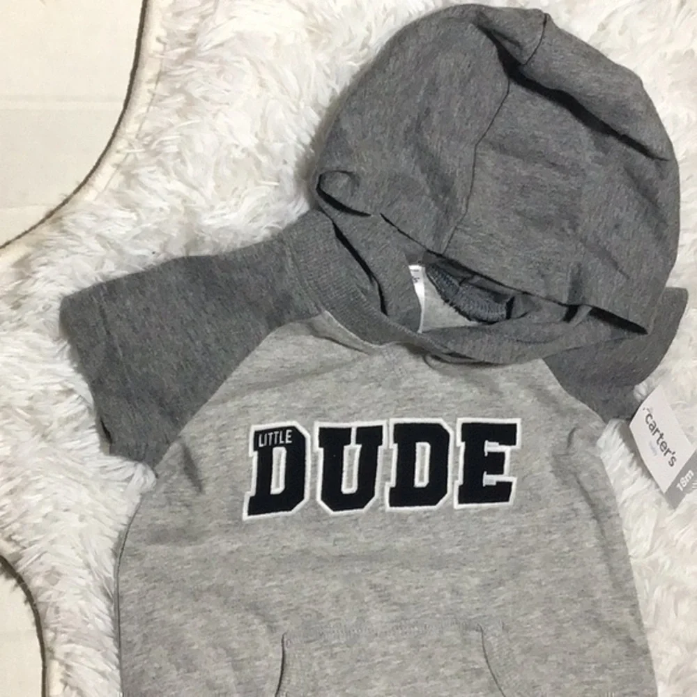 Carter’s Little Dude Hooded One Piece- 18 …